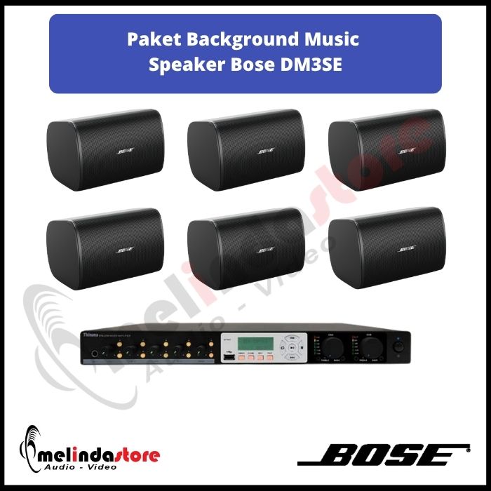 Paket Background Music Indoor Outdoor Speaker Bose DM3SE | 6 Speaker